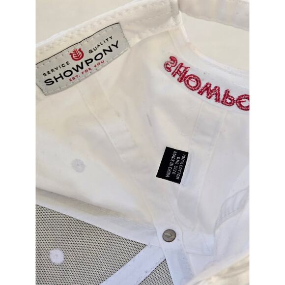 Showpony NWOT Logo Hat - white/red - osfm - Picture 4 of 5